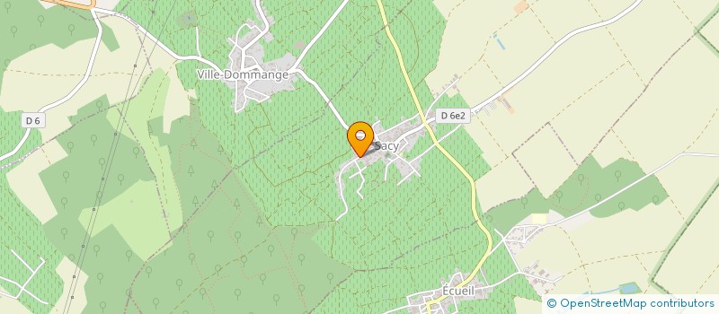 localisation de l'entreprise EARL CHAMPAGNE RIGAUT PORET ET FILS  SACY