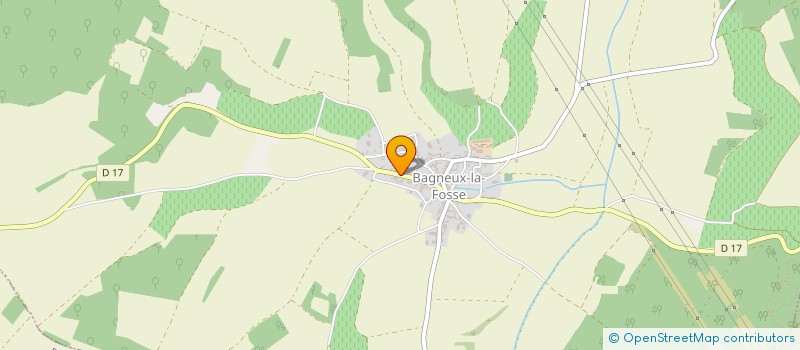localisation de l'entreprise EARL CHAMPAGNE WALCZAK CHRISTOPHE à BAGNEUX-LA-FOSSE
