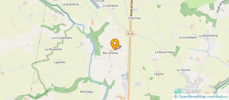 localisation de l'entreprise EARL CHAMPS à AMBRIERES-LES-VALLEES
