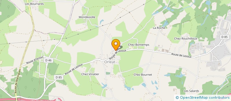 localisation de l'entreprise EARL CHAMPS DU BOIS  ORLEAT