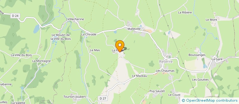 localisation de l'entreprise EARL CHANUDET à RETERRE