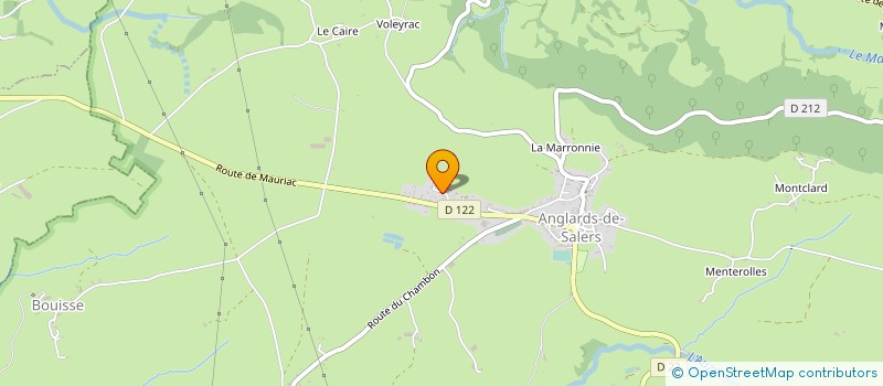 localisation de l'entreprise EARL CHANUT à ANGLARDS-DE-SALERS