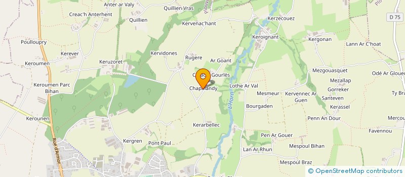 localisation de l'entreprise EARL CHAPALENTIN  PLOUVORN