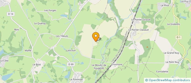 localisation de l'entreprise EARL CHAPUT-LASCOUX à SAINT-MAURICE-LA-SOUTERRAINE