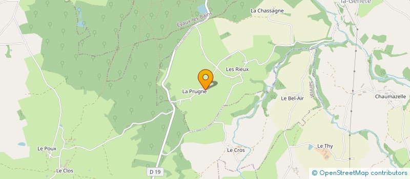 localisation de l'entreprise EARL CHAPY à SAINT-JULIEN-LA-GENETE