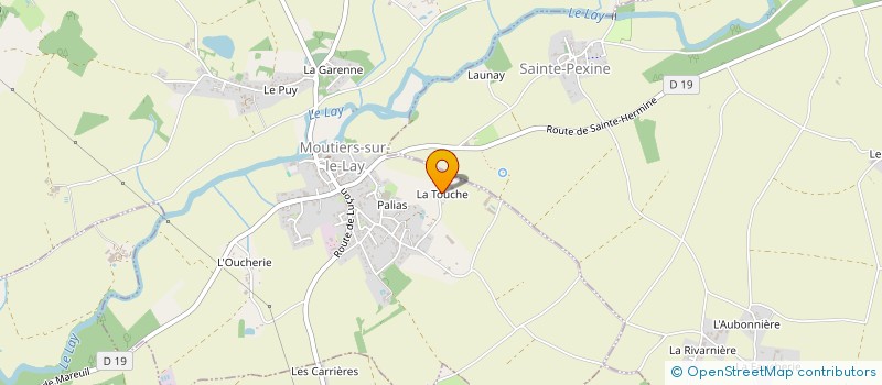 localisation de l'entreprise EARL CHARLIE BLANCHET à MOUTIERS-SUR-LE-LAY