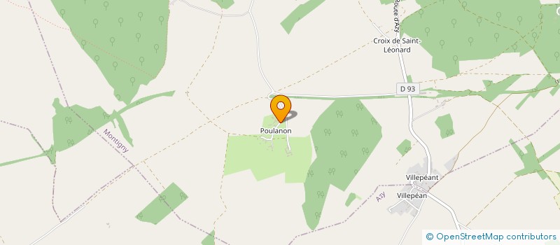 localisation de l'entreprise EARL CHARLON  MONTIGNY