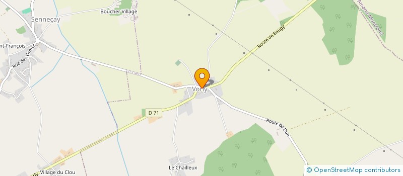 localisation de l'entreprise EARL CHARPENTIER  VORLY
