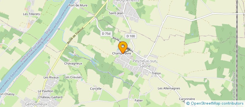 localisation de l'entreprise EARL CHARRIN  PEYZIEUX-SUR-SAONE