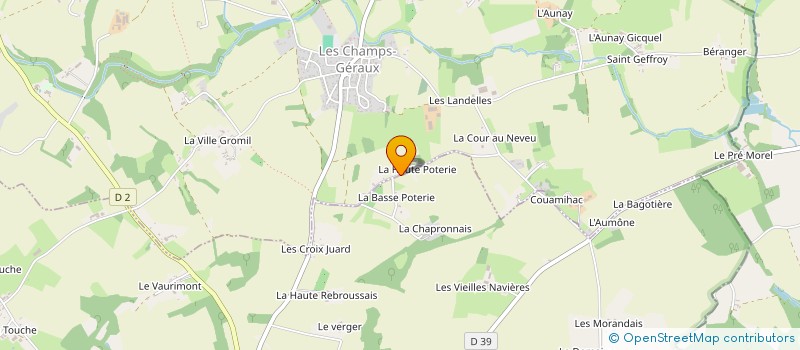 localisation de l'entreprise EARL CHARTIER FREDERIC à SAINT-JUVAT