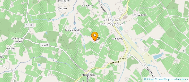 localisation de l'entreprise EARL CHASSAING PERE ET FILS  LES LEVES-ET-THOUMEYRAGUES