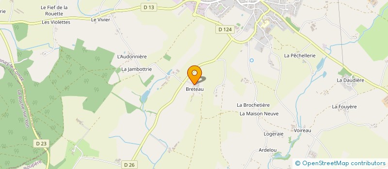 localisation de l'entreprise EARL CHASSERIAU à BOUPERE (LE)