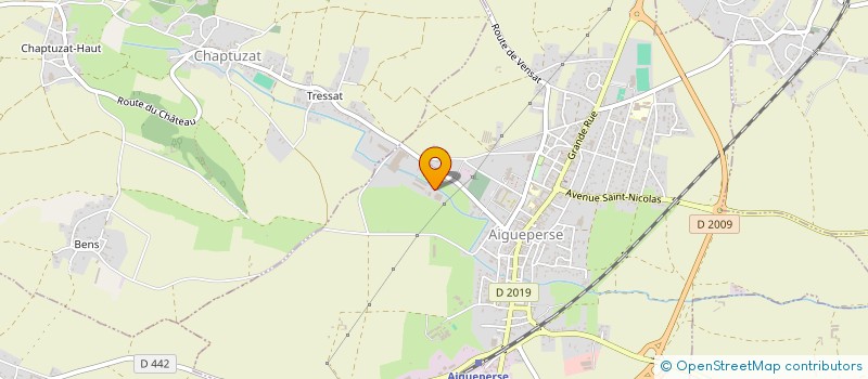 localisation de l'entreprise EARL CHATARD  AIGUEPERSE