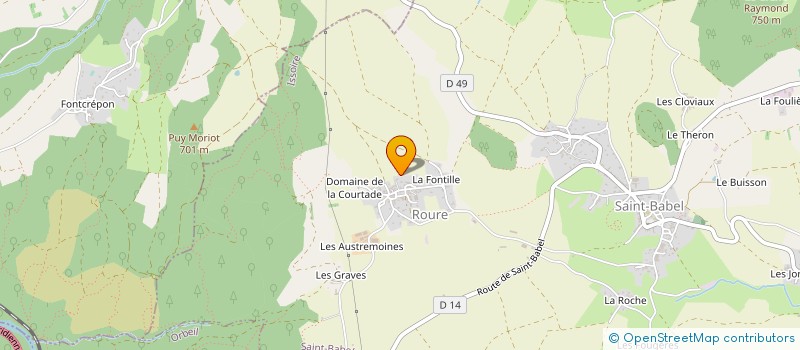 localisation de l'entreprise EARL CHATARD  SAINT-BABEL