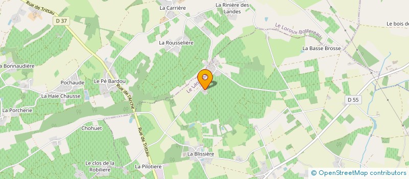 localisation de l'entreprise EARL CHATEAU DE LA BOITAUDIERE à LE LANDREAU