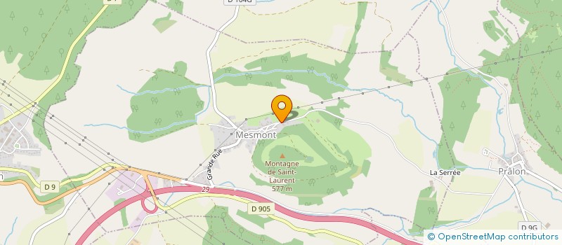 localisation de l'entreprise EARL CHATEAU DE MESMONT  MESMONT