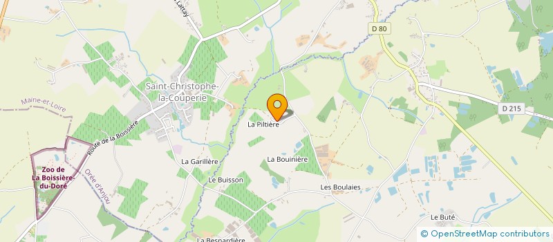 localisation de l'entreprise EARL CHATEAU DE PUTILLE à MAUGES-SUR-LOIRE