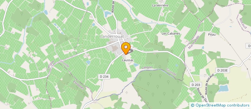 localisation de l'entreprise EARL CHATEAU FRANC COUPLET  LANDERROUAT