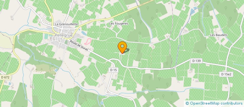 localisation de l'entreprise EARL CHATEAU LES RAGOTTES  PELLEGRUE