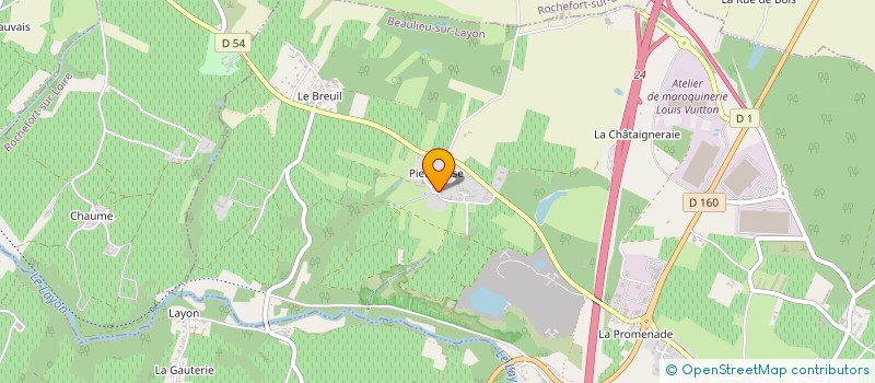 localisation de l'entreprise EARL CHATEAU PIERRE BISE  BEAULIEU-SUR-LAYON