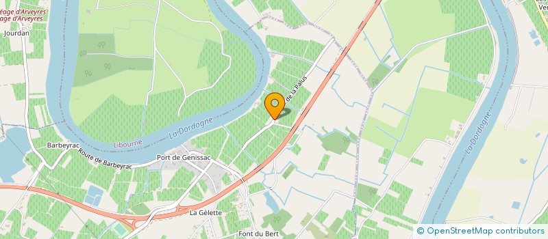 localisation de l'entreprise EARL CHATEAU PINSON  GENISSAC