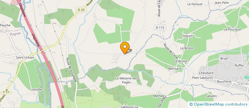 localisation de l'entreprise EARL CHATEAU SAINT CLERC  CIVRAC-DE-BLAYE