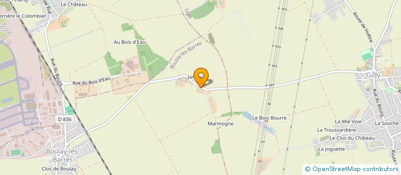localisation de l'entreprise EARL CHAU à BOULAY-LES-BARRES