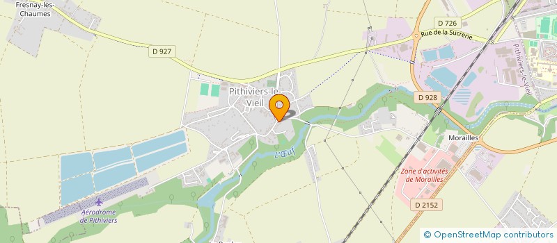 localisation de l'entreprise EARL CHAUMETTE à PITHIVIERS-LE-VIEIL
