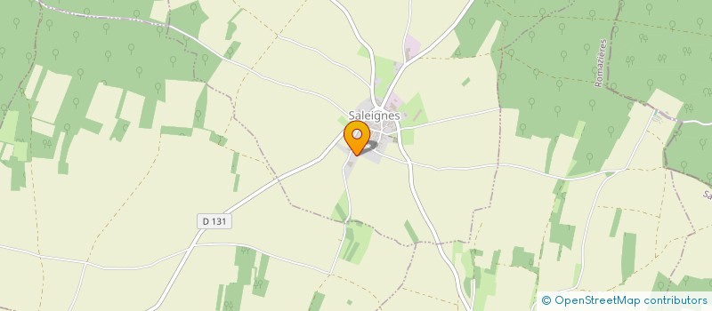 localisation de l'entreprise EARL CHAUNUX  SALEIGNES