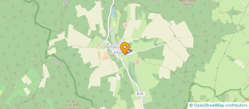 localisation de l'entreprise EARL CHAUVEAU  DOMECY-SUR-LE-VAULT