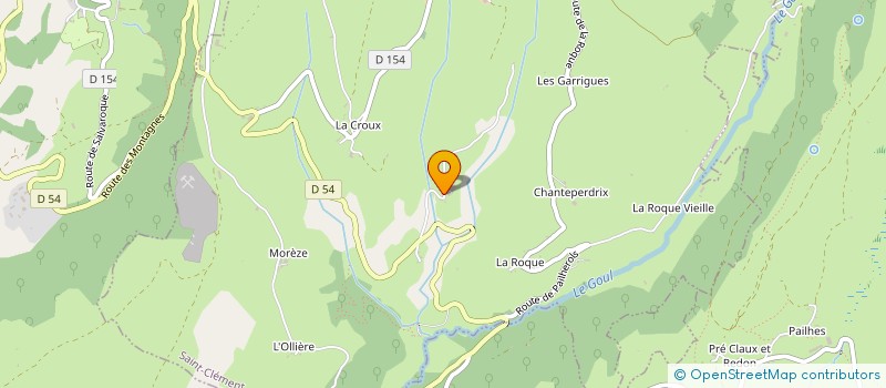 localisation de l'entreprise EARL CHAVARIBEYRE à SAINT-CLEMENT