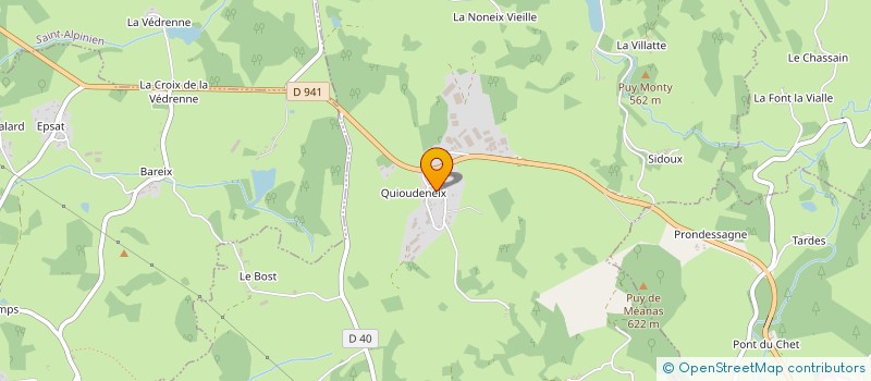 localisation de l'entreprise EARL CHAZAL à NEOUX