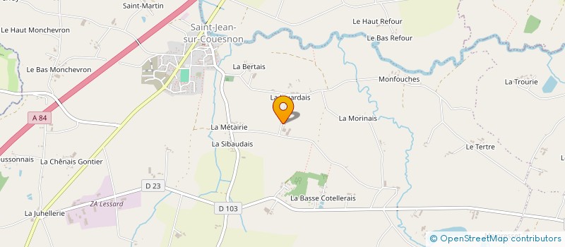 localisation de l'entreprise EARL CHEMIN DAVID  RIVES-DU-COUESNON