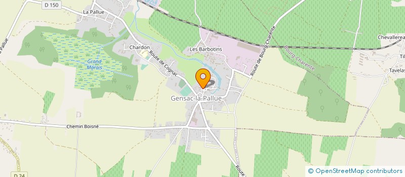 localisation de l'entreprise EARL CHEMIN DES SOURCES à GENSAC-LA-PALLUE