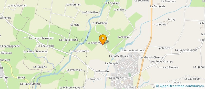 localisation de l'entreprise EARL CHENEVIERE  BALAZE