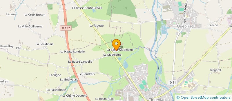 localisation de l'entreprise EARL CHERBONNEL à TINTENIAC