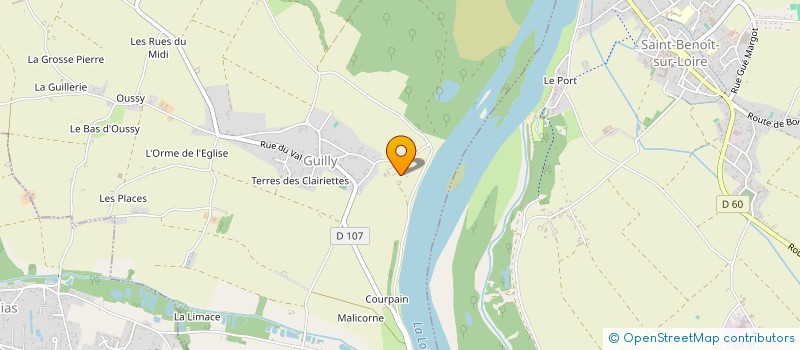 localisation de l'entreprise EARL ''CHEVALIER'' à GUILLY