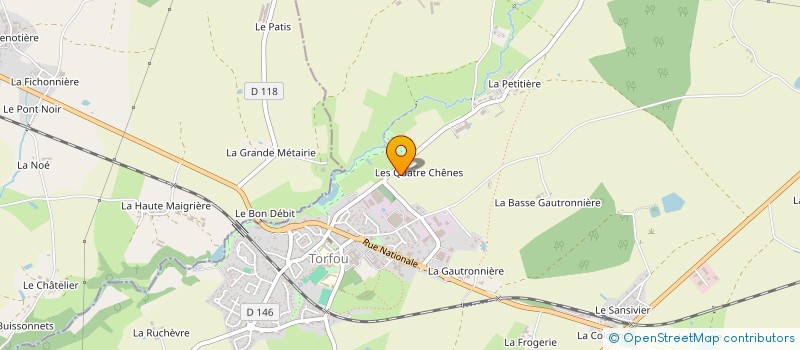 localisation de l'entreprise EARL CHEVALIER  SEVREMOINE