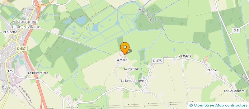 localisation de l'entreprise EARL CHEVESTRIER  MINIAC-MORVAN