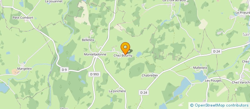 localisation de l'entreprise EARL CHEZ BOURNY  CHAMPAGNAT