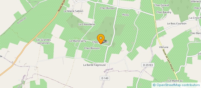 localisation de l'entreprise EARL CHEZ GAUTRON à ARTHENAC