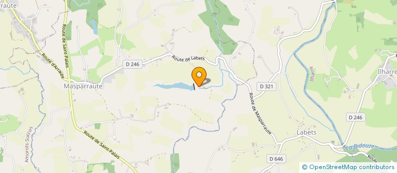 localisation de l'entreprise EARL CHILUA  ARBERATS-SILLEGUE