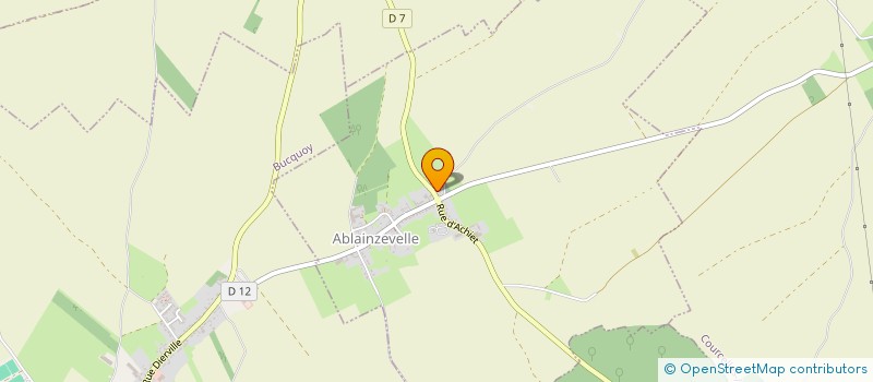 localisation de l'entreprise EARL CHIVORET  ABLAINZEVELLE
