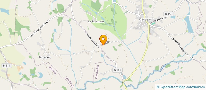 localisation de l'entreprise EARL CHLOE  PRIVEZAC