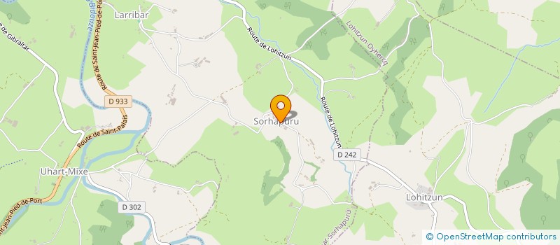 localisation de l'entreprise EARL  CHOCHOANIA  LARRIBAR-SORHAPURU