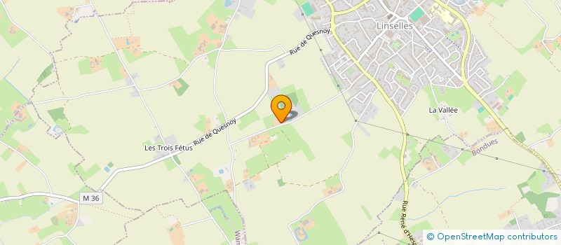 localisation de l'entreprise EARL CHOMBART  LINSELLES