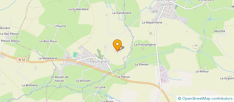 localisation de l'entreprise EARL CHOPIN à LA CHAPELLE FLEURIGNE