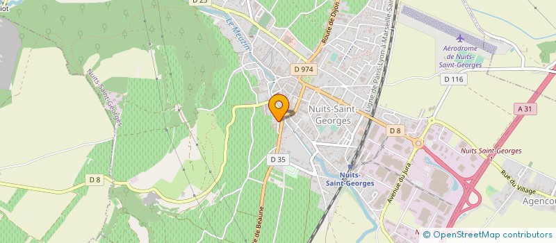 localisation de l'entreprise EARL CHOPIN GESSEAUME PASCAULT à NUITS-SAINT-GEORGES