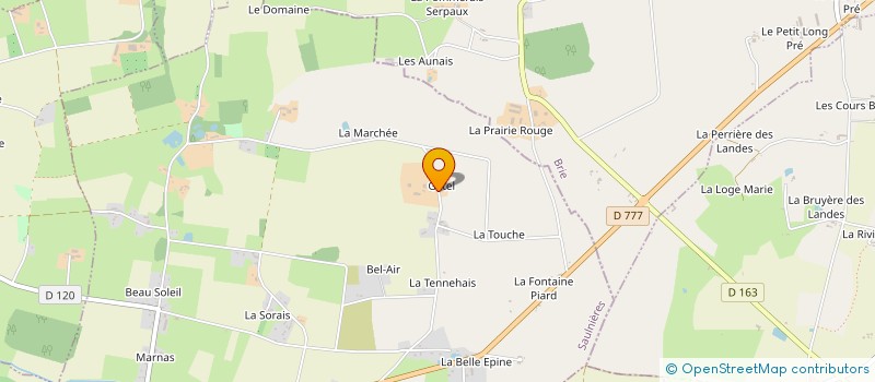 localisation de l'entreprise EARL CHOQUENE-RENOULT  SAULNIERES