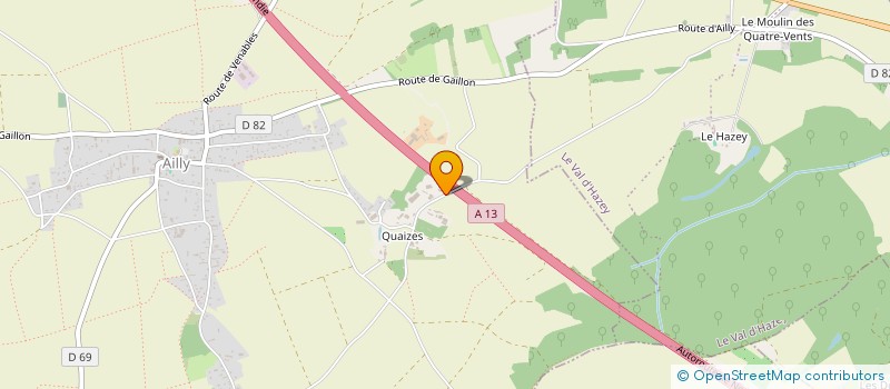 localisation de l'entreprise EARL CHRISTOPHE  AILLY